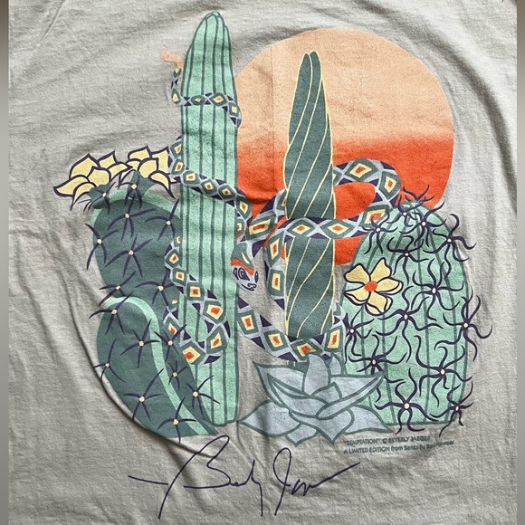 Vintage Cactus Desert Beverly Jaeger “Temptation” Limited Edition Tee - Santa Fe - Picture 2 of 8